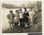 10" x 8" Glossy Photo From the 1936 Three Stooges Film "Whoops Im an Indian" -- Very Good Condition